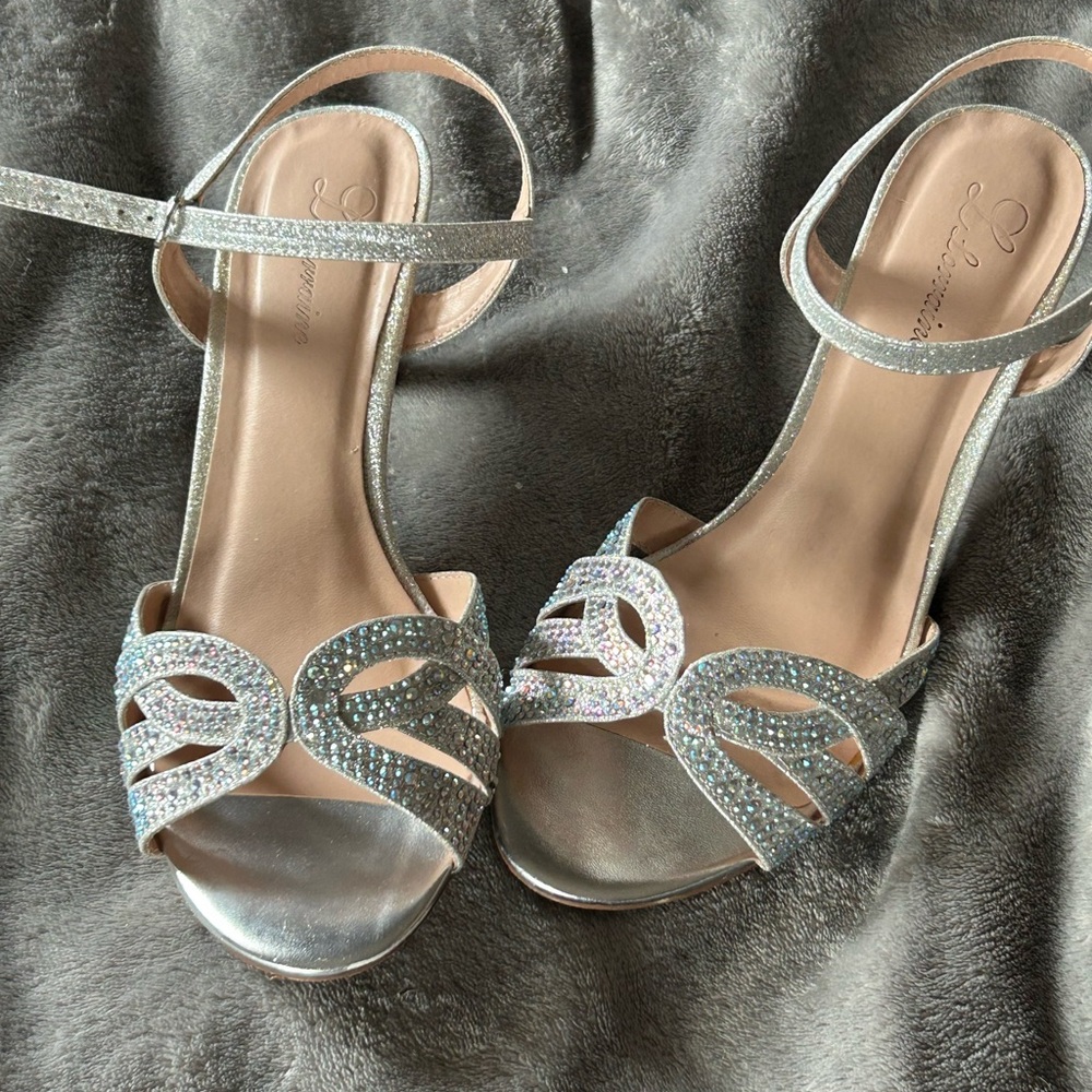 Cute sparkly kitten heels